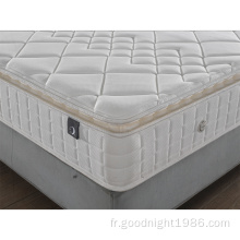 Matelas de luxe de chambre à coucher à la maison de matelas de bonne nuit de poche d&#39;OEM